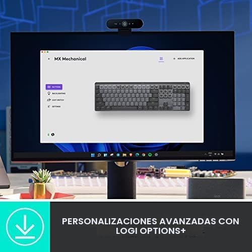 Logitech MX Mechanical Mini Teclado Inalámbrico Iluminado Táctil Si...