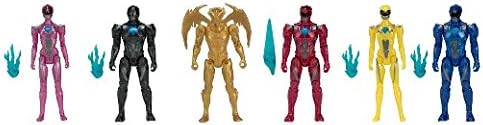 Coleccionable Bandai Power Rangers, juego de 6 unidades con Goldar...