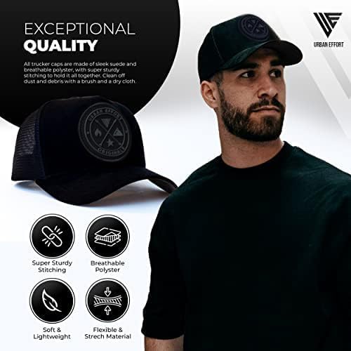 Urban Effort Trucker Hat para hombres y mujeres, gorra de béisbol c...