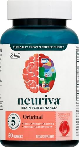 NEURIVA Suplemento cerebral original para memoria, concentración y...