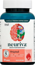 NEURIVA Suplemento cerebral original para memoria, concentración y...