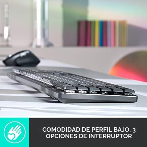 Logitech MX Mechanical Mini Teclado Inalámbrico Iluminado Táctil Si...
