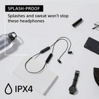 Sony WI-C100 - Auriculares inalámbricos Bluetooth con micrófono int...