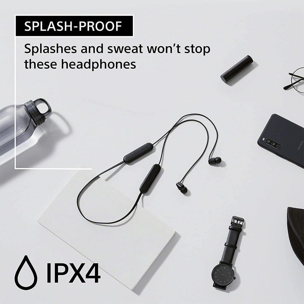 Sony WI-C100 - Auriculares inalámbricos Bluetooth con micrófono int...