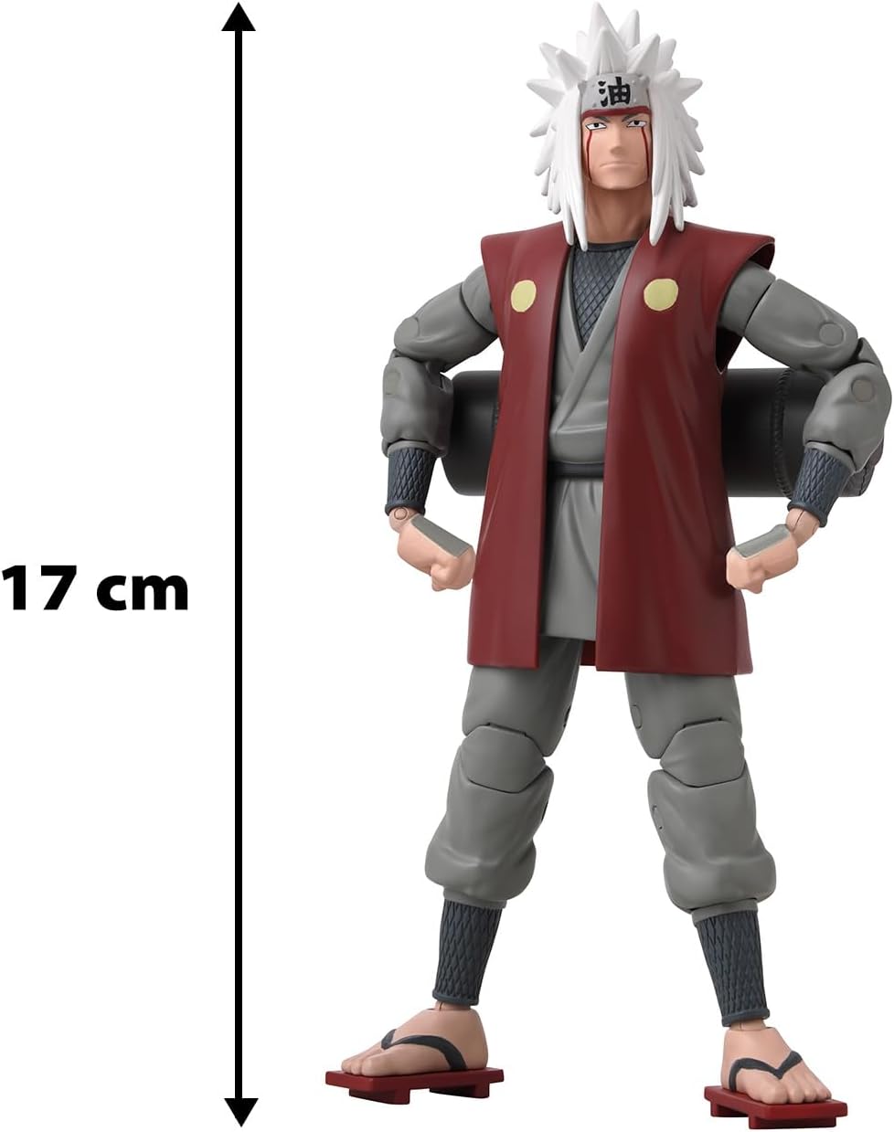 Anime Heroes BANDAI Naruto Figura de acción Jiraiya of The Sannin |...
