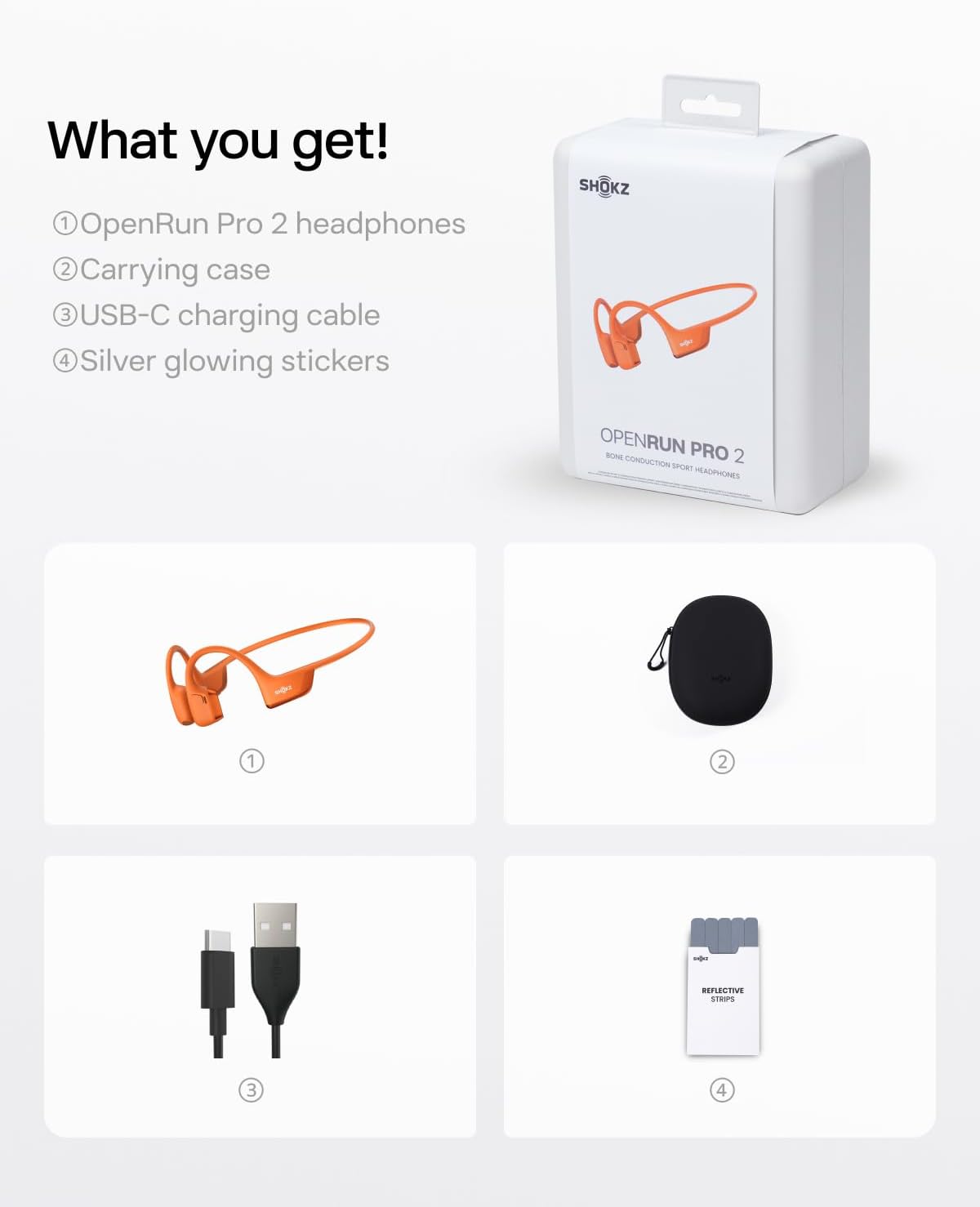 SHOKZ OpenRun Pro 2 Auriculares deportivos Bluetooth con conducción...