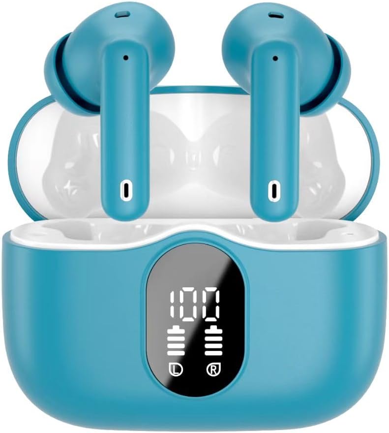 Auriculares inalámbricos, Bluetooth 5.4 Auriculares estéreo y micró...