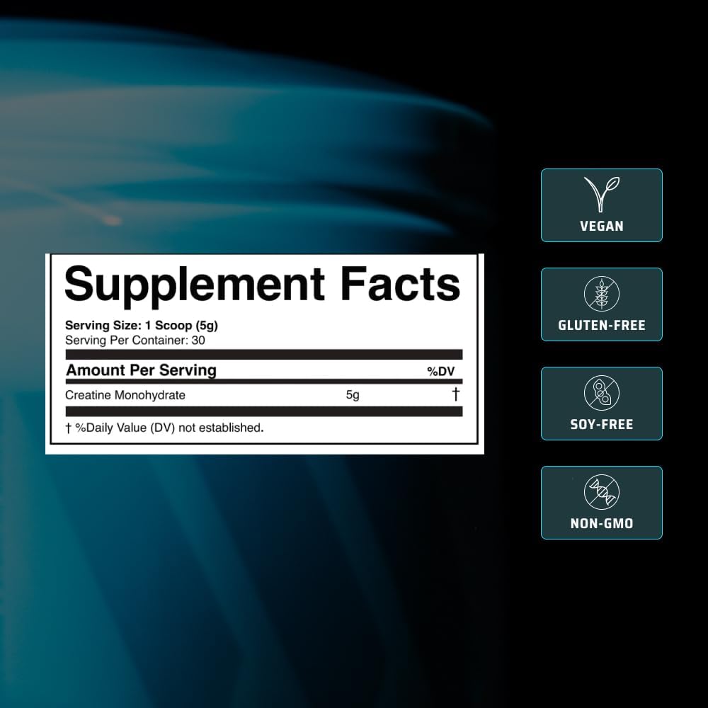 Swolverine Monohidrato de creatina en polvo \u2013 0.18 oz de creat...