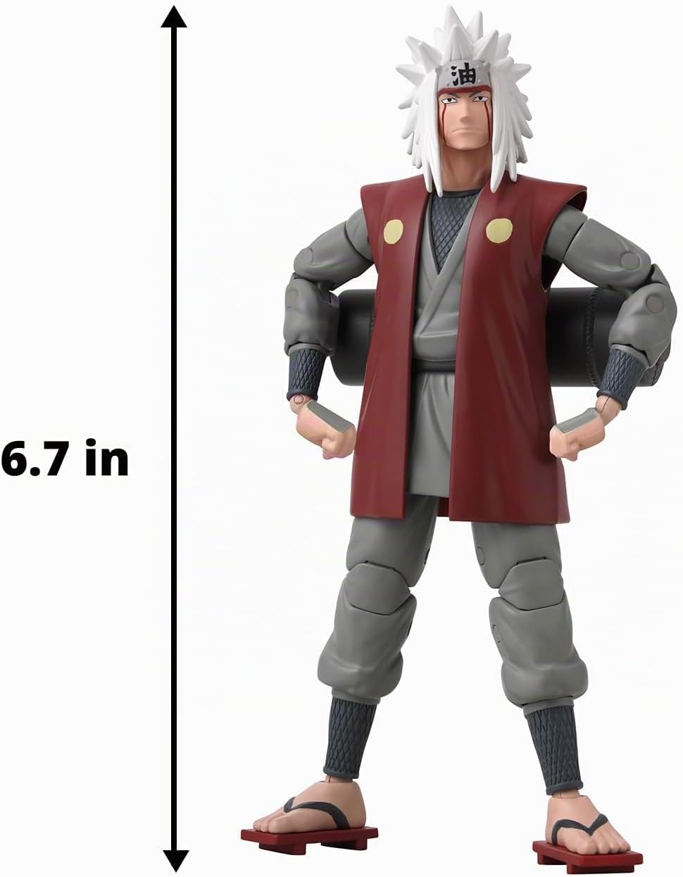 Anime Heroes BANDAI Naruto Figura de acción Jiraiya of The Sannin |...
