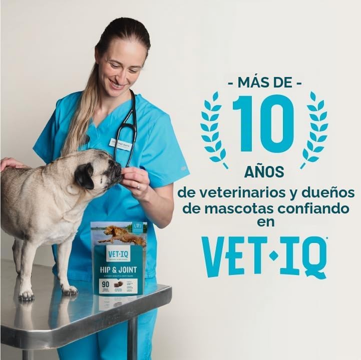 VetIQ Masticables avanzados para cadera y articulaciones para perro...