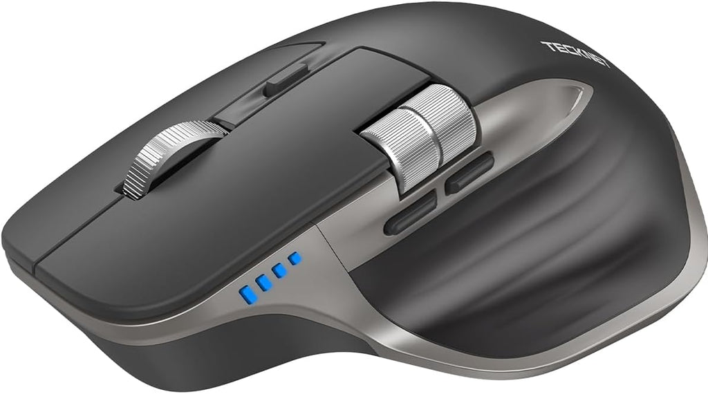 TECKNET Ratón inalámbrico, desplazamiento lateral Bluetooth recarga...