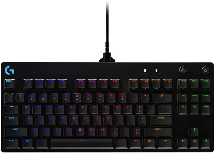 Paquete de teclado mecánico para juegos Logitech G PRO + mouse para...