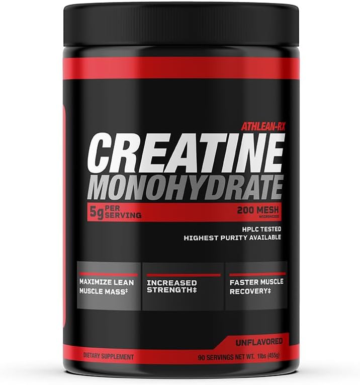 ATHLEAN-X X-CREATINE - Polvo de monohidrato de creatina micronizada...