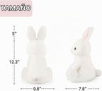 WEIGEDU Animales de peluche conejo con orejas rosas para niñas, niñ...