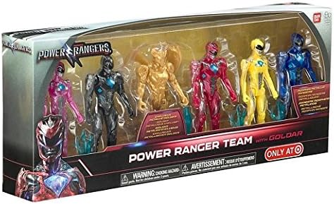 Coleccionable Bandai Power Rangers, juego de 6 unidades con Goldar...