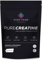 PURE TRIBE PureCreatine - Monohidrato de creatina micronizada alime...