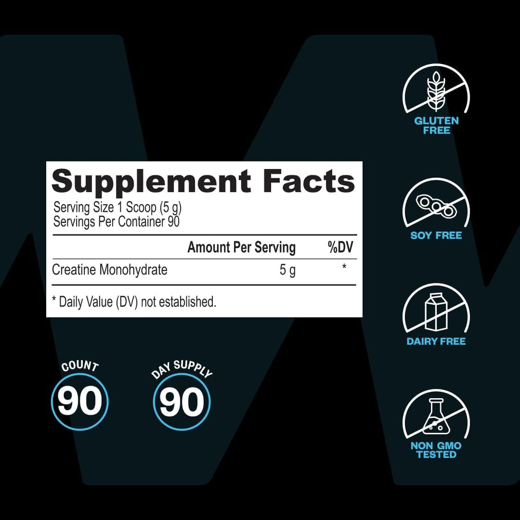 ONNIT Monohidrato de creatina en polvo 5 g, sin sabor, tamaño econó...