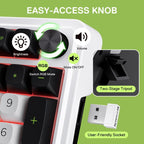 Redragon K686 PRO - Teclado inalámbrico para juegos RGB con junta d...