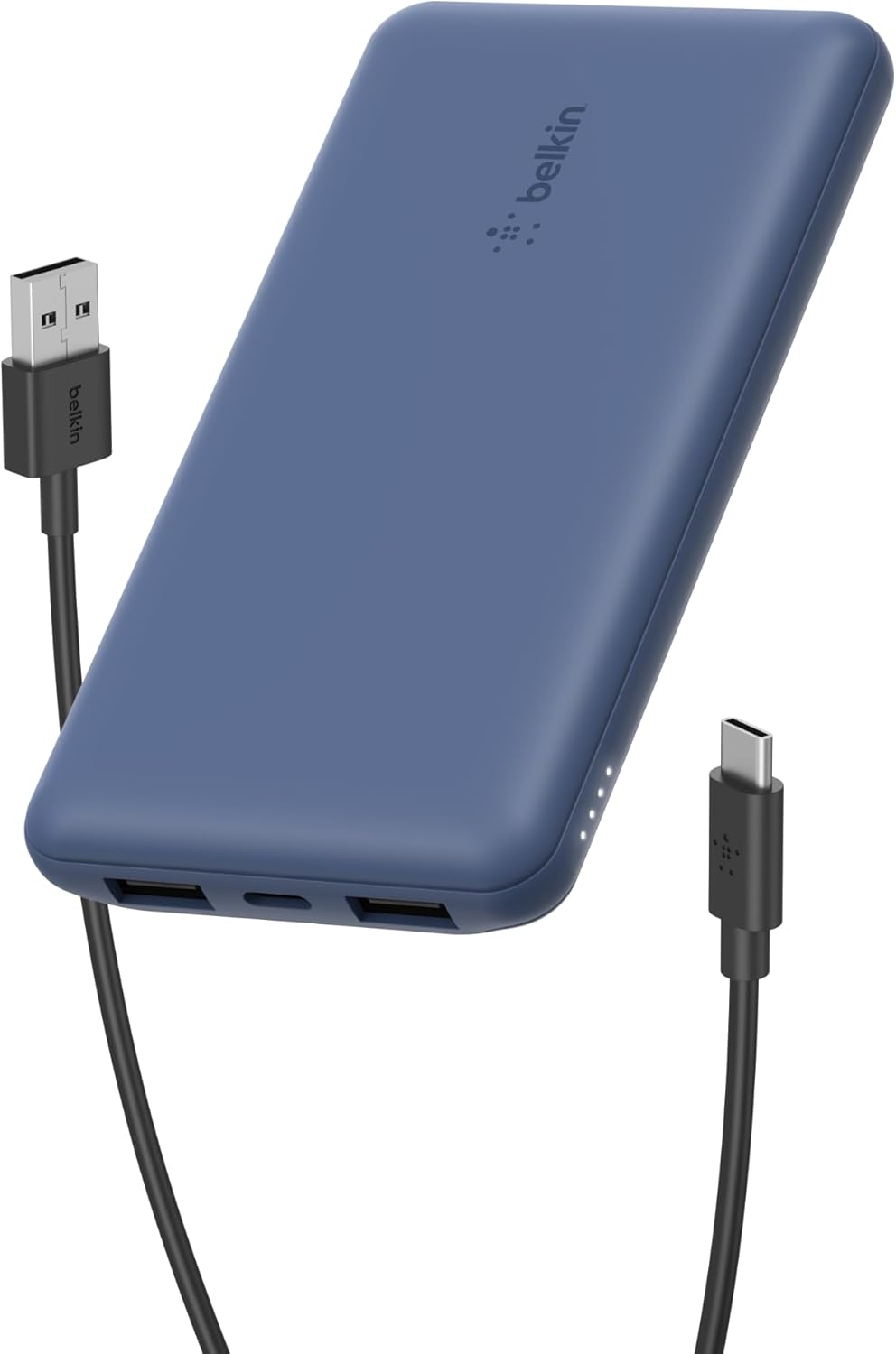 Power Bank Belkin de 10000 mAh, 15 W, 3 puertos, cable USB A a USB...