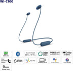 Sony WI-C100 - Auriculares inalámbricos Bluetooth con micrófono int...