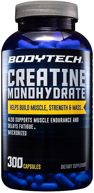BodyTech Cápsulas de monohidrato de creatina, micronizadas, 2250 mg...