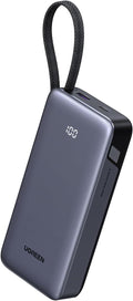 UGREEN Nexode 20000mAh 45W Power Bank, cable incorporado para iPhon...