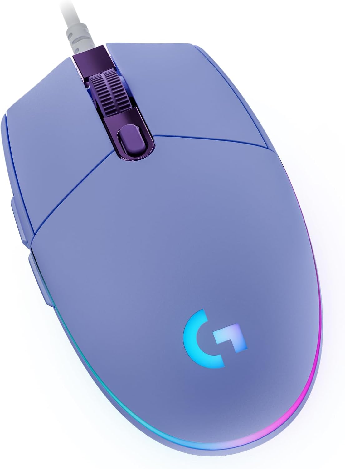 Ratón para juegos con cable Logitech G203 - Lila | LIGHTSYNC RGB, m...