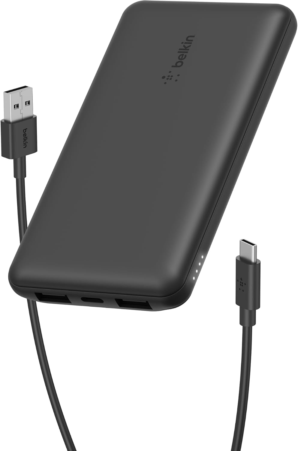 Power Bank Belkin de 10000 mAh, 15 W, 3 puertos, cable USB A a USB...