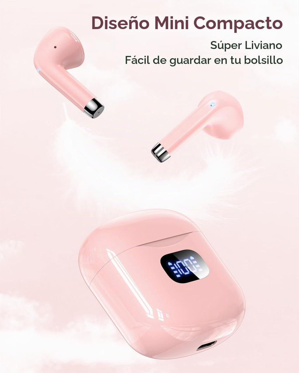 KTGEE Auriculares inalámbricos Bluetooth 5.3, reproducción de 40 ho...