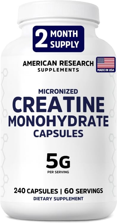 American Research Supplements Cápsulas de monohidrato de creatina 5...