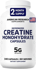 American Research Supplements Cápsulas de monohidrato de creatina 5...