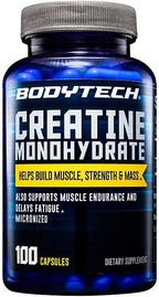 BODYTECH Monohidrato de creatina (100 cápsulas) | Fórmula de creati...