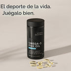 Cápsulas de Omega-3 de aceite de pescado Sports Research, 0.044 oz,...