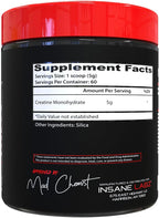 Insane Labz Monohidrato de creatina: sin sabor, soporta una mayor f...