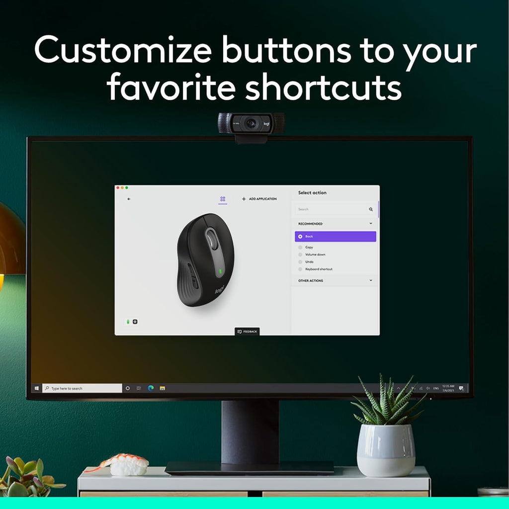 Logitech Signature M650 - Ratón inalámbrico para manos pequeñas a m...