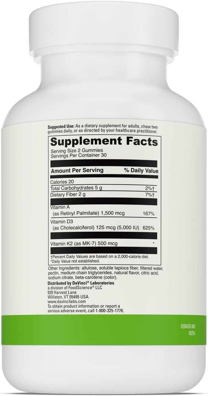DAVINCI Labs ADK Gummies \u2013 Ayuda a apoyar la salud ósea y la r...