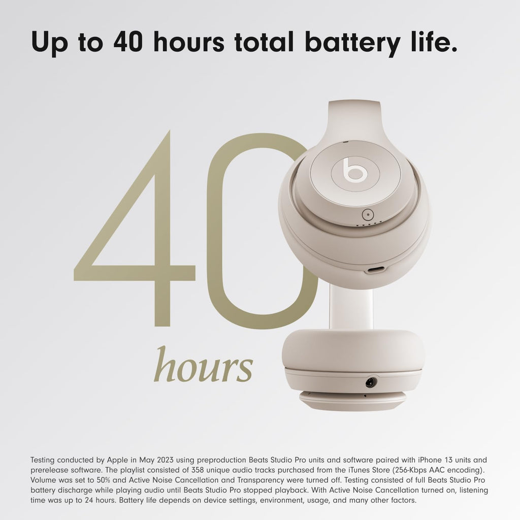 Beats Studio Pro - Auriculares Bluetooth con cancelación de ruido c...