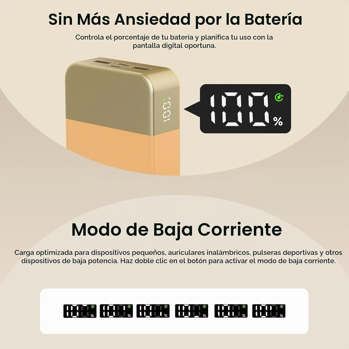 NOBIS 45W 20000mAh cargador portátil banco de energía carga rápida...