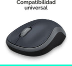 Logitech Ratón inalámbrico ambidiestro compacto M185 de 2,4 GHz - G...