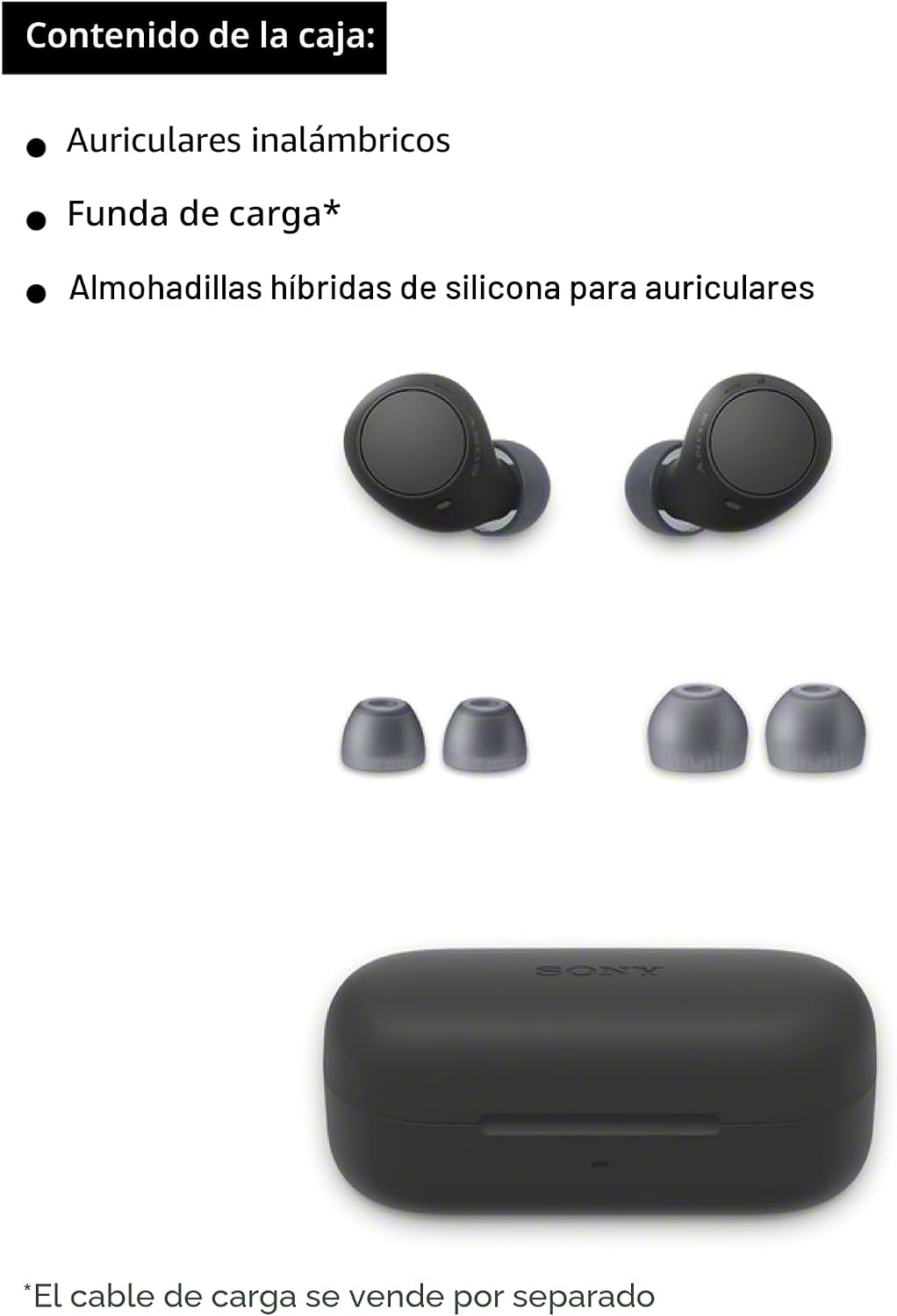 Sony WF-C510 - Auriculares inalámbricos con Bluetooth, color amaril...