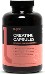 LEGION Suplemento de monohidrato de creatina micronizada - Polvo de...
