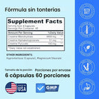 Crazy Muscle Cápsulas de Creatina, 5g de Ganador de Masa a Granel P...