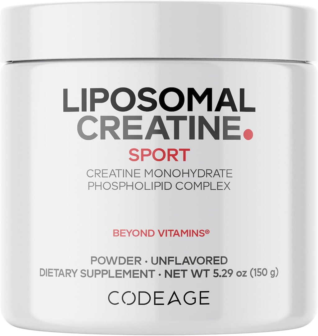 Codeage - Monohidrato de creatina liposomal en polvo, 5000 mg, 30 p...