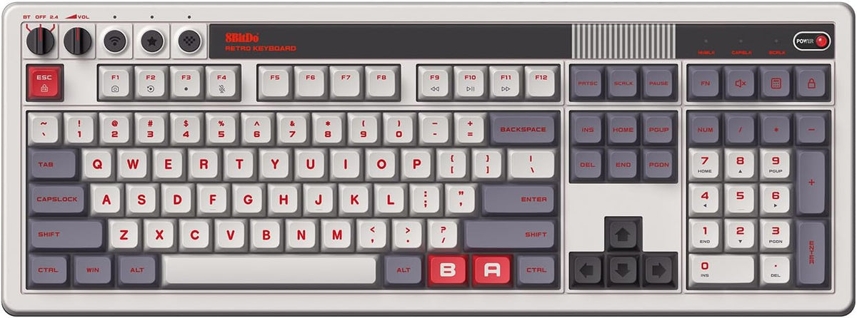 Teclado inalámbrico mecánico 8Bitdo Retro 108 para PC y Android, ed...