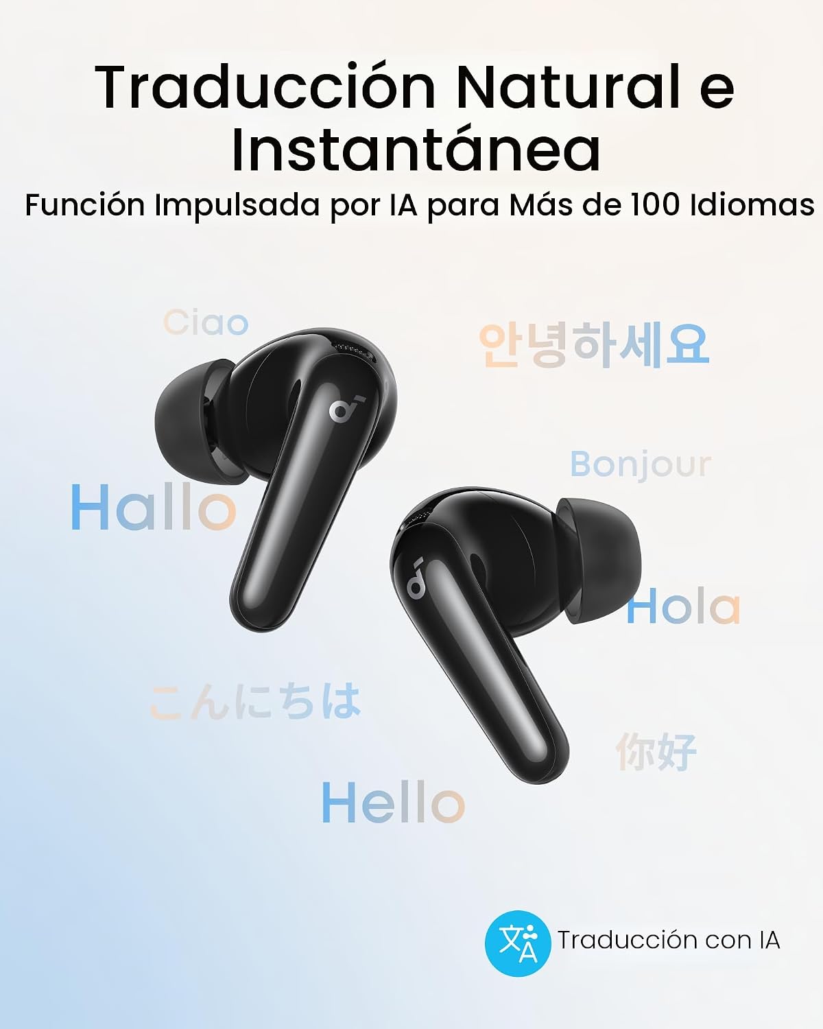 Auriculares Soundcore P31i de Anker Translation con ANC adaptativo...
