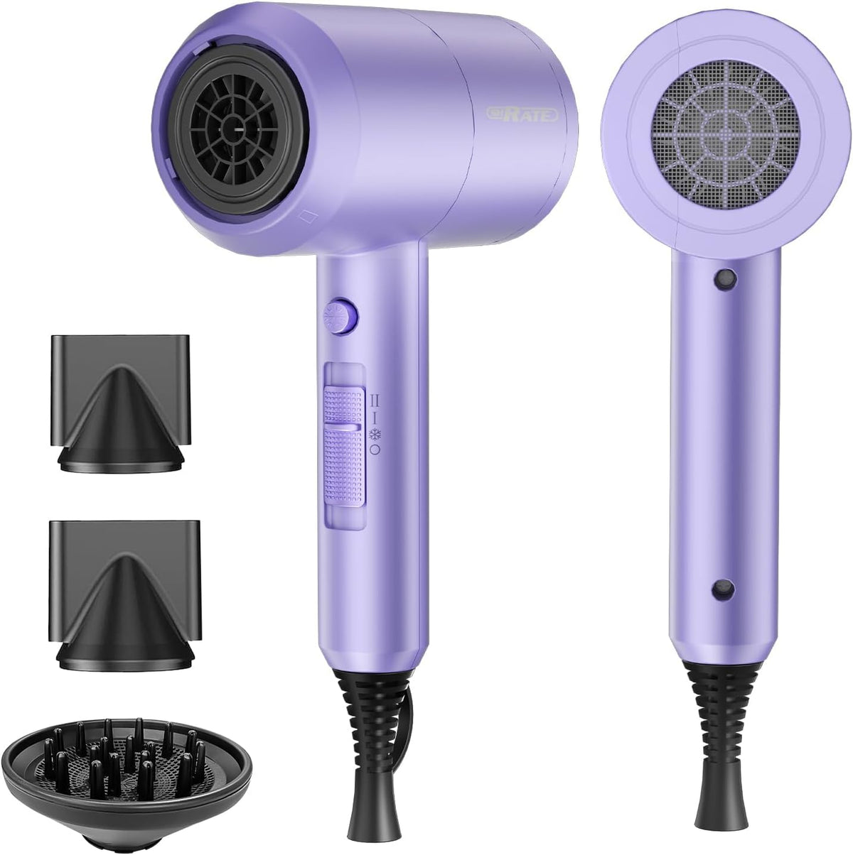 SHRATE Secador de pelo iónico con difusor | Secador profesional par...