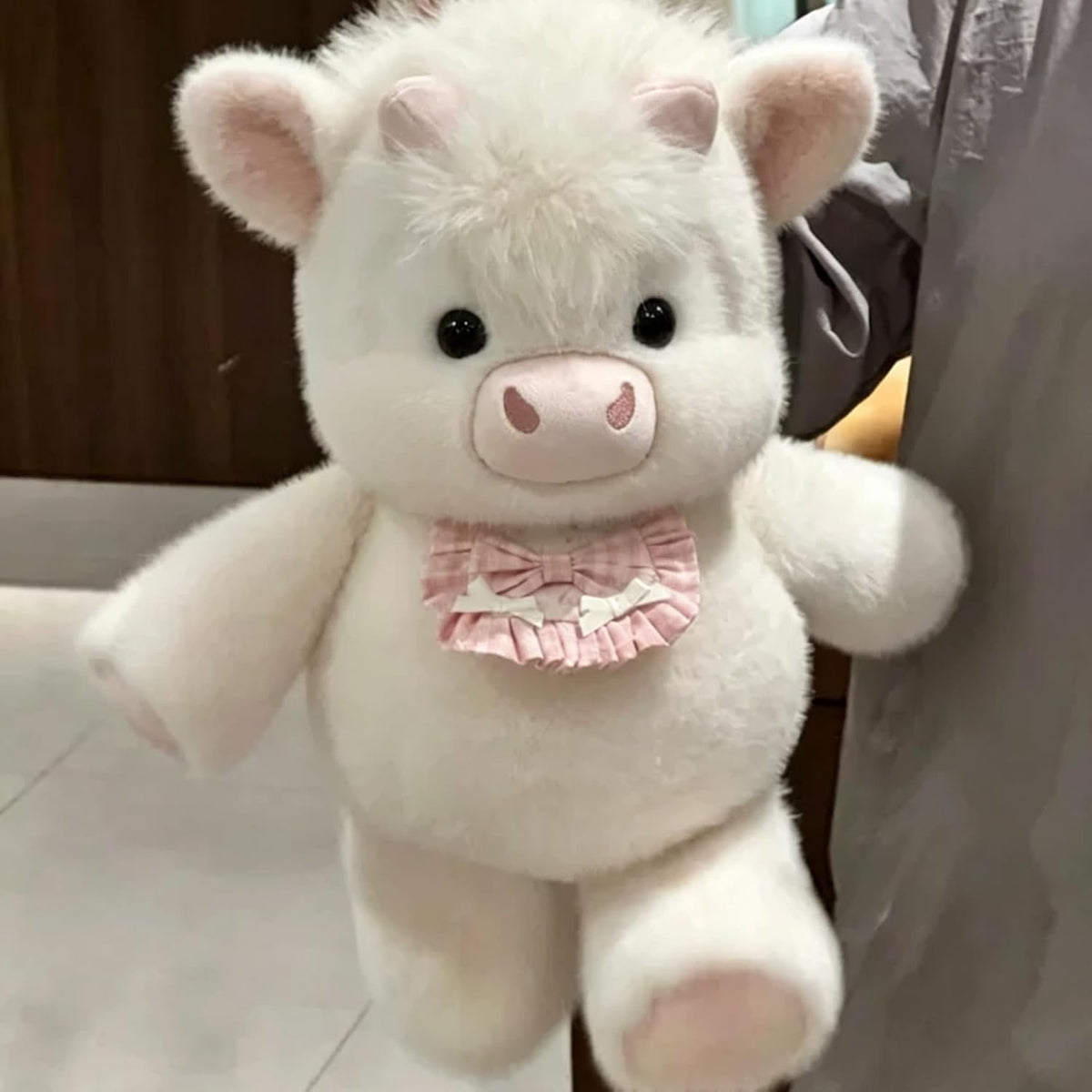 Peluche corriendo de vaca de las tierras altas, 16.5 pulgadas, ador...