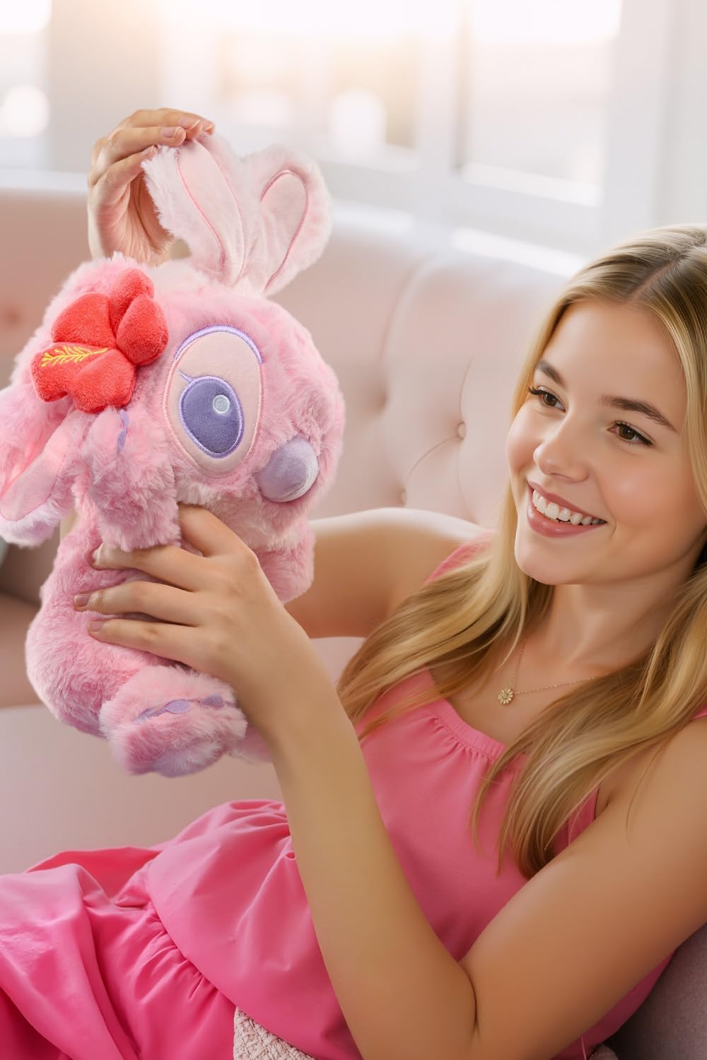 MINISO Disney - Juguete de peluche de punto de ángel de 11 pulgadas...