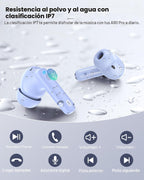 Auriculares inalámbricos, Bluetooth 5.4 Auriculares estéreo de bajo...