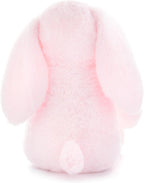 WEIGEDU - Conejo de peluche rosa, 17.7 pulgadas | Orejas flexibles,...